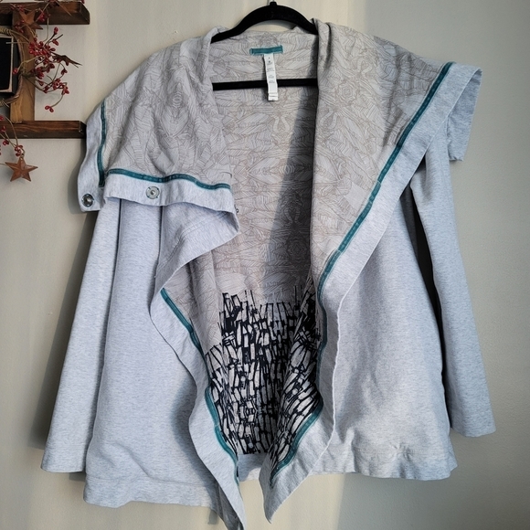 LULULEMON Athletica Savana Wrap Sweater Jacket Size 4 in Gray - Picture 3 of 12